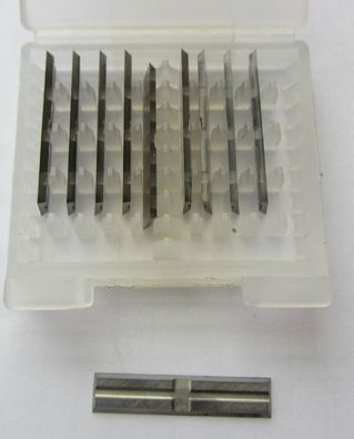 10 HM- Wendeplatten 25,0x5,5x1,1mm Rücken + Quernut für Schaftmesserköpfe