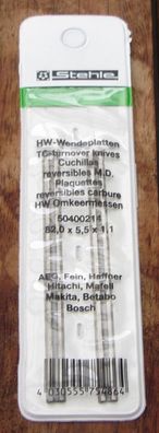 1 Satz (2x) HM (HW) Hobelmesser/ Wendeschneidplatten 82 mm VHM für Hitachi