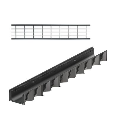 ACO Self ® Entwässerung Baukasten Rinnenelement Hexaline mit Maschenrost Stahl