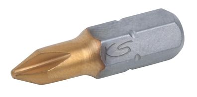 KS TOOLS 1/4" TiN Bit, 25mm, PH1