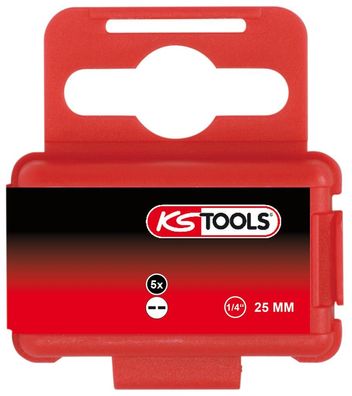 KS TOOLS 1/4" Bit Spanner, 25mm, 6mm, 5er Pack