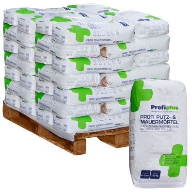 35x Profiplus Putz und Mauermörtel 30kg Fertigmörtel 0-1mm Körnung