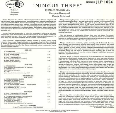 Charles Mingus (1922-1979): Mingus Three (remastered) (180g) - - (LP / M)