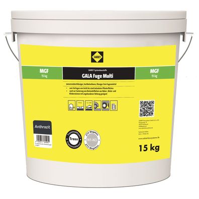 AKTION - SAKRET Fugenmörtel Gala Fuge Multi MGF Anthrazit 15kg MHD: 08/2024
