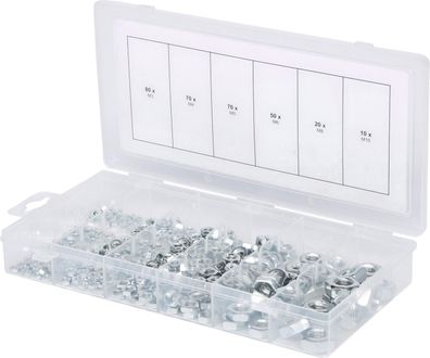 KS TOOLS Sortiment Muttern, metrisch, 300-tlg