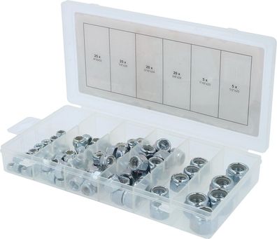 KS TOOLS Sortiment Muttern, selbstsichernd, UNF, 100-tlg