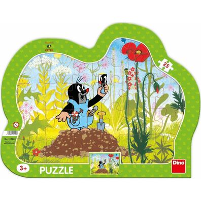 DINO Puzzle Maulwurf und Hose 25 Teile
