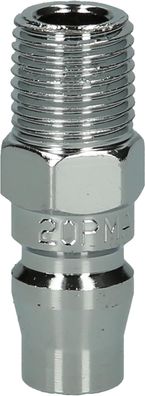 KS TOOLS Metall-Stecknippel, 1/4"AG, Asien