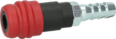 KS TOOLS 2 Stufen-Druckluft-Sicherheitskupplung mit Schlauchtülle, 14,5mm