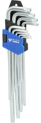 Brilliant Tools Winkelstiftschlüssel-Satz, 9-tlg, Torx®-Profil, lang
