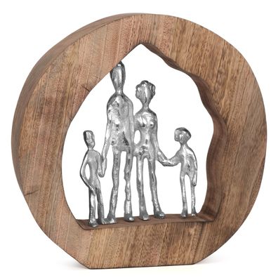 Moritz Skulptur Familie Family 29 x 7,5 x 28 cm schöne Dekoration Dekofigur Harmonie