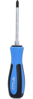 Brilliant Tools Schraubendreher Kreuzschlitz mit Schlagkappe, PH1 x 80 mm