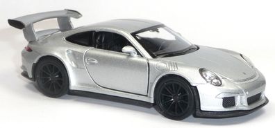 Porsche 911 GT3 RS (997) silber Sammlermodell ca. 12cm