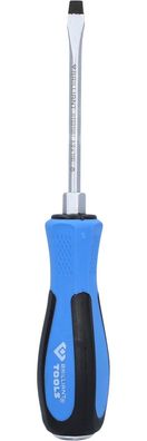 Brilliant Tools Schraubendreher Schlitz mit Schlagkappe, 6,0 x 100 mm