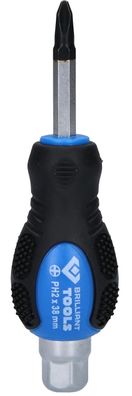 Brilliant Tools Schraubendreher Kreuzschlitz mit Schlagkappe, PH2