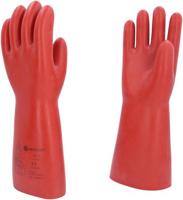KS TOOLS Elektriker-Schutzhandschuh mit mechanischem Schutz, Größe 11, Klasse 4, rot