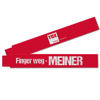 TOX Meterstab 2 mtr. "Finger weg - MEINER"