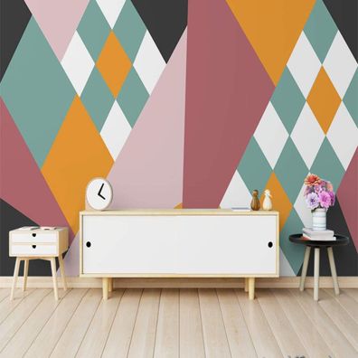 Vlies Fototapete Wandtapete Wandbilder Minimalistische Abstrakte Geometrisc 4452