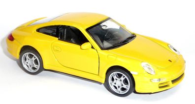 Modellauto Porsche 911 (997) Carrera S ca. 12 cm gelb