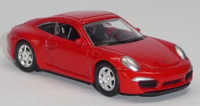 Porsche 911 Carrera S rot Modellauto ca. 1:60 / 7-8 cm