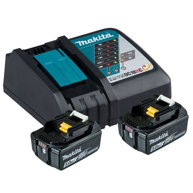 Makita 197570-9 Power-Source-Kit Li 18 V/5,0 Ah 2x Akku + Ladegerät