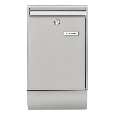 Briefkasten + Box BERLIN-SET 37770 Ni Farbe Edelstahl mit transparentem Schutzlack
