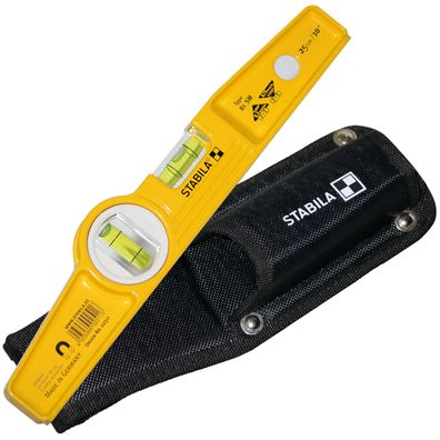 Stabila Magnet-Wasserwaage 81SM Torpedo + Gürteltasche 25 cm