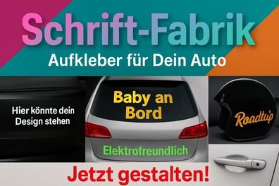 Autoaufkleber und Autosticker Aufkleber für Dein Auto