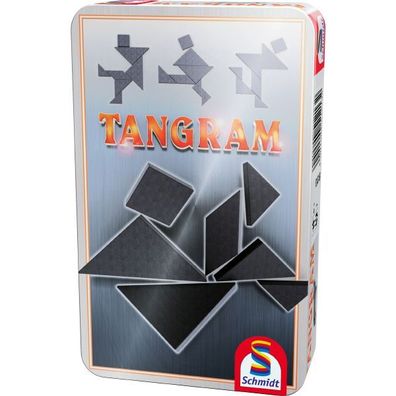Tangram Mitbringspiel in Metalldose