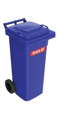 SULO Müllgroßbehälter 80 l HDPE blau fahrbar, nach EN 840