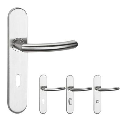 Aptec 1804/2002 Türdrücker Langschildgarnitur Klasse 4 Edelstahl matt Türbeschlag