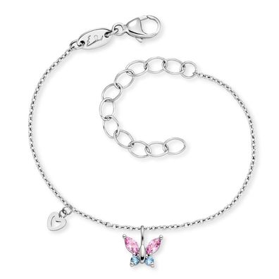 Herzengel Armband Edelstahl, Zirkonia HEBS-BUTTERFLY1-ZIM Schmetterling