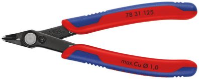 KNIPEX 78 31 125 Electronic Super Knips® mit Mehrkomponenten-Hüllen brüniert 125 mm