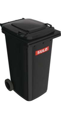 SULO Müllgroßbehälter 240 l HDPE anthrazitgrau fahrbar, nach EN 840