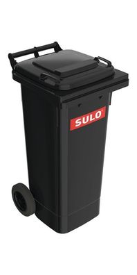 SULO Müllgroßbehälter 80 l HDPE anthrazitgrau fahrbar, nach EN 840