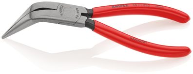 KNIPEX 38 71 200 Mechanikerzange mit Kunststoff überzogen schwarz atramentiert 200 m