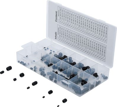 BGS Madenschrauben-Sortiment | Zollgrößen | 160-tlg