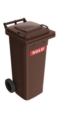 SULO Müllgroßbehälter 80 l HDPE braun fahrbar, nach EN 840