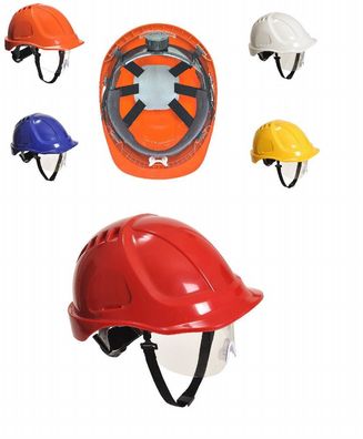 Schutzhelm mit Schutzbrille EN397 Helm Fallschutz Kopfschutz Augenschutz Visier