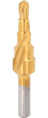 KS TOOLS HSS-TiN Stufenbohrer, 4,8-10,7mm, 5 Stufen