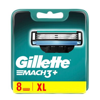 8 Gillette MACH3+ Rasierklingen Original / Nicht In OVP/ Lieferung in OVP