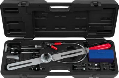 KS TOOLS Zweimassenschwungrad Prüfwerkzeug mit Winkelgradscheibe und Messuhr