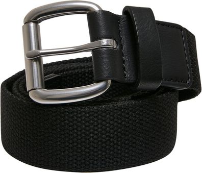 Urban Classics Gürtel Eyelet Canvas Belt Black