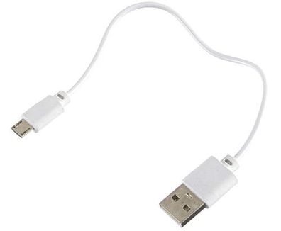 15cm Micro USB Datenkabel Ladekabel weiss Smartphone Kabel Handy Tablet