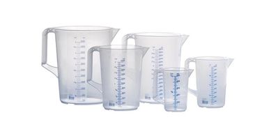 Hünersdorff Messkanne 5000 ml Polypropylen transparent D203xH257mm Griff geschlossen