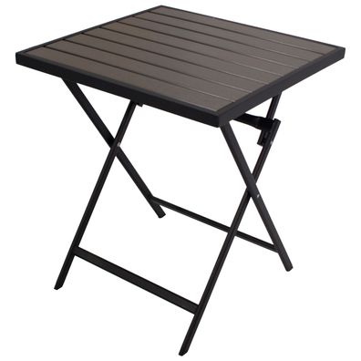 Bistro-Klapptisch 54x53cm, Metall + Kunstholz