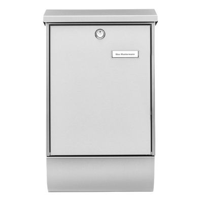 Briefkasten + Box OSLO-SET 37670 Ni Farbe Edelstahl mit transparentem Schutzlack
