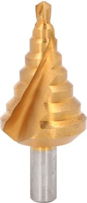KS TOOLS HSS-TiN Stufenbohrer, 6-32mm, 8 Stufen