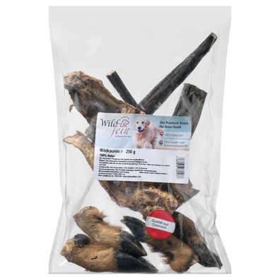Wild & Fein Wild Kaumix 250 g - eine Delikatesse für alle Hunde