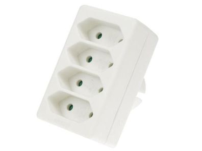 Perel 4-FACH-STECKDOSEN-VERTEILER - FÜR EURO-STECKER
